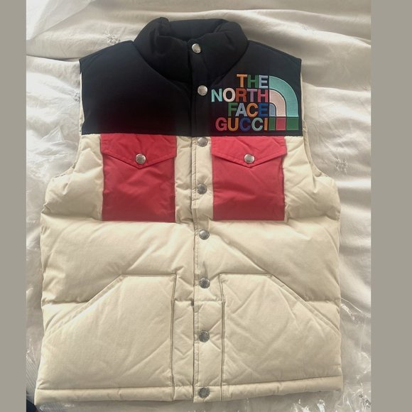 Gucci X North Face Gucci Puffer Vest In All Sizes